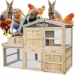 CLASSIC WORLD EDU Animal House Cage Chicken coop for children