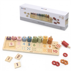 VIGA PolarB Wooden Counting Sorter Learning Numbers Montessori