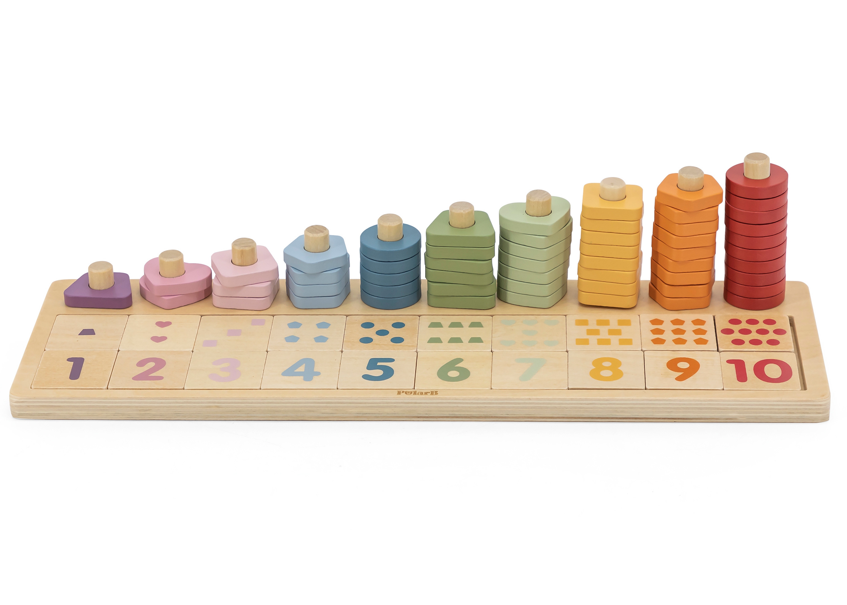 Polarb drewniane liczydło sorter nauka liczb montessori