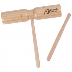 CLASSIC WORLD EDU Percussion Instrument Tone Block with Handle (Acoustic Box).