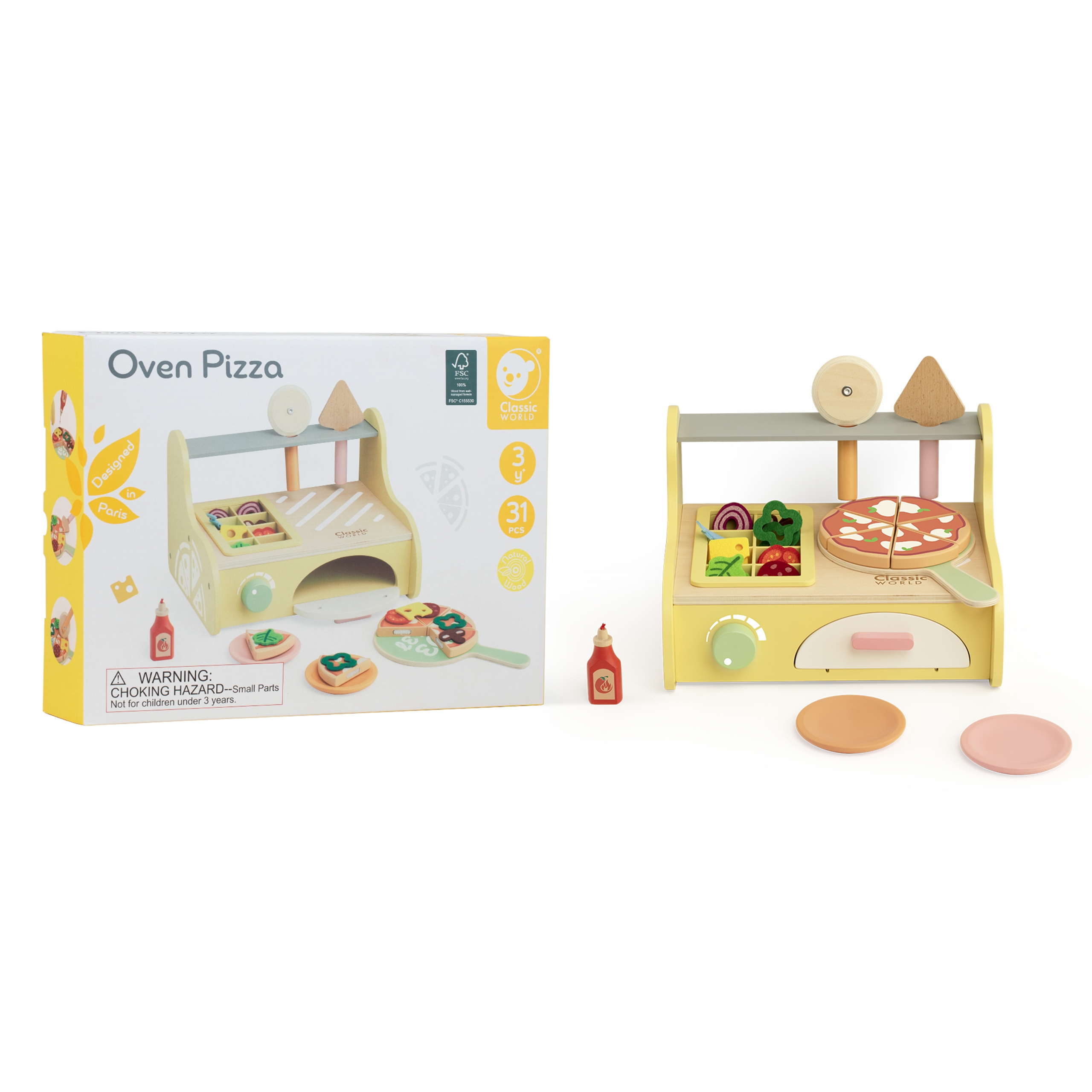 Drewniany piec do pizzy oven pizza 3+ fsc