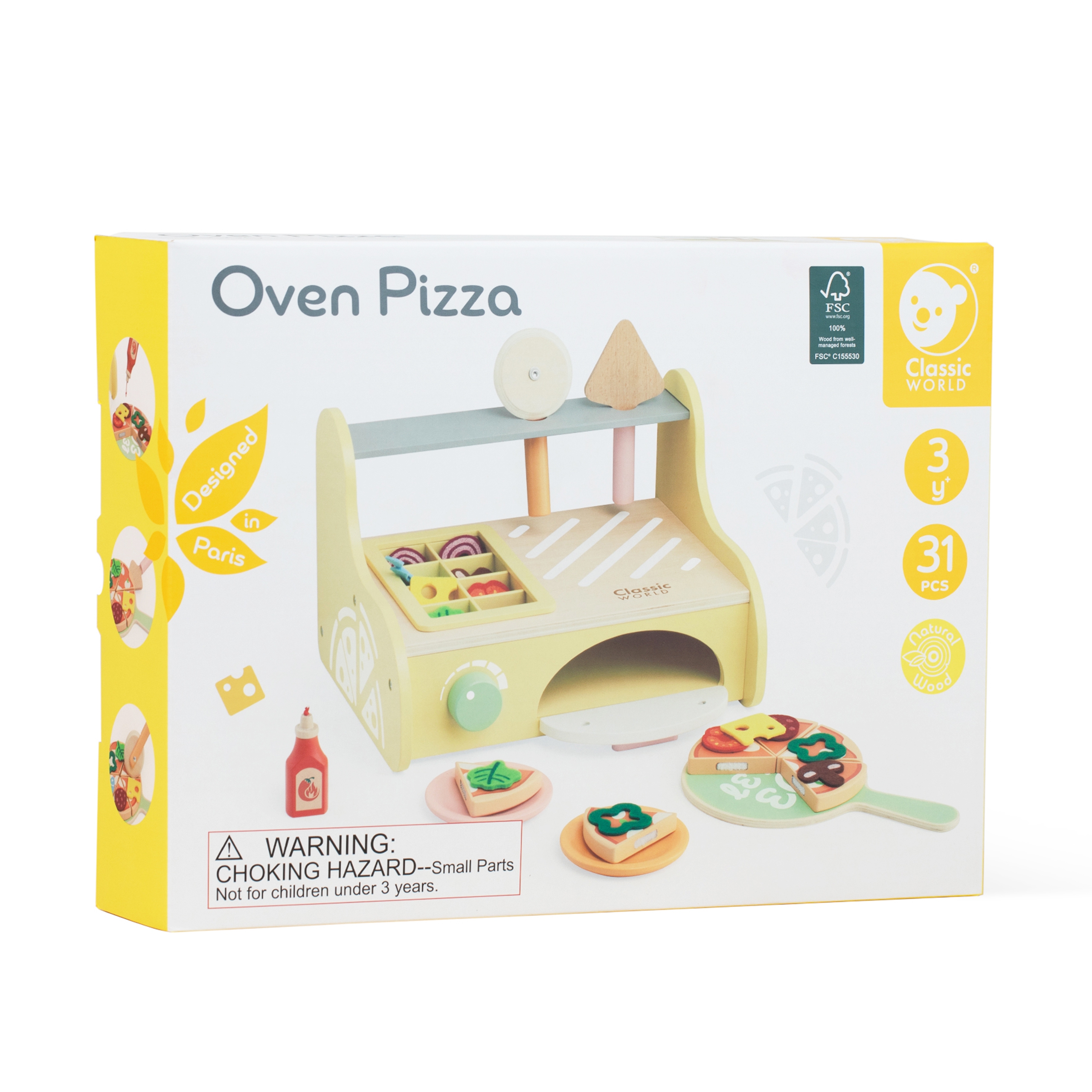 Drewniany piec do pizzy oven pizza 3+ fsc
