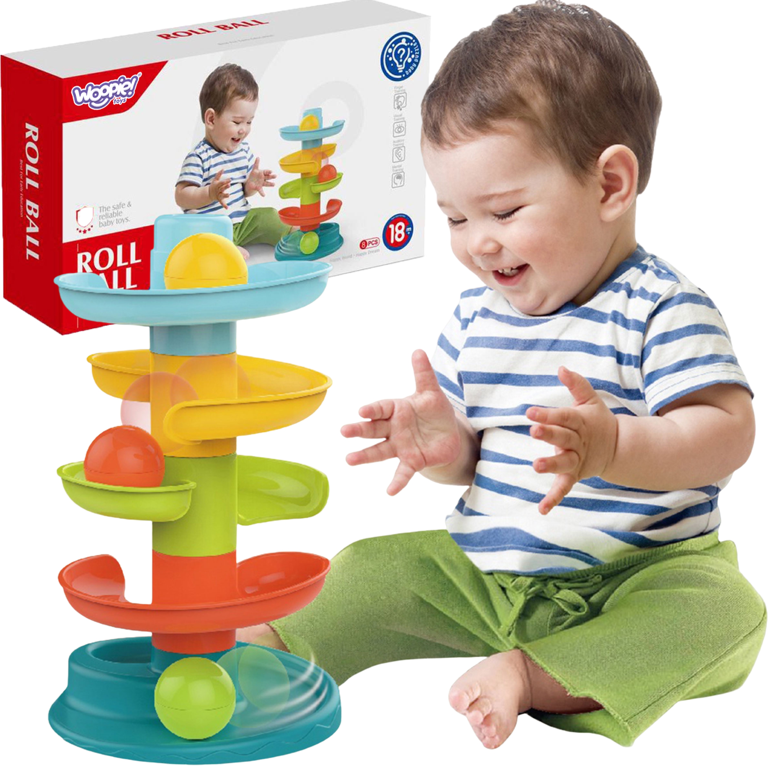Kulodrom tor kulkowy zestaw spirala + 3 kulki