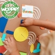 WOOPIE GREEN Drewniana Układanka Montessori 40 Wzorów do Odtworzenia 55 el. Certyfikat FSC