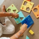 TOOKY TOY Układanka Montessori Kształty i Kolory Zwierzątka 6 Planszy