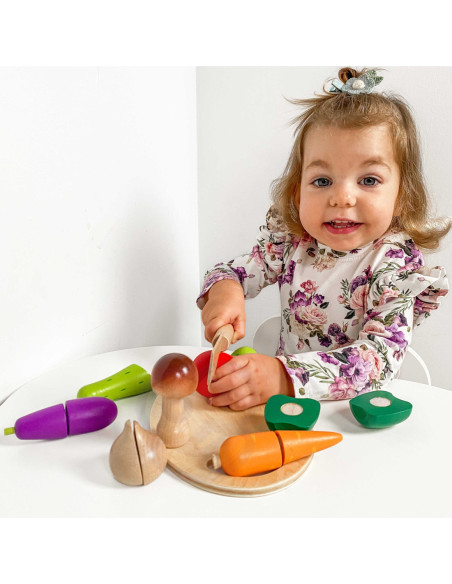 Drewniany Zestaw do Krojenia Warzyw CLASSIC WORLD