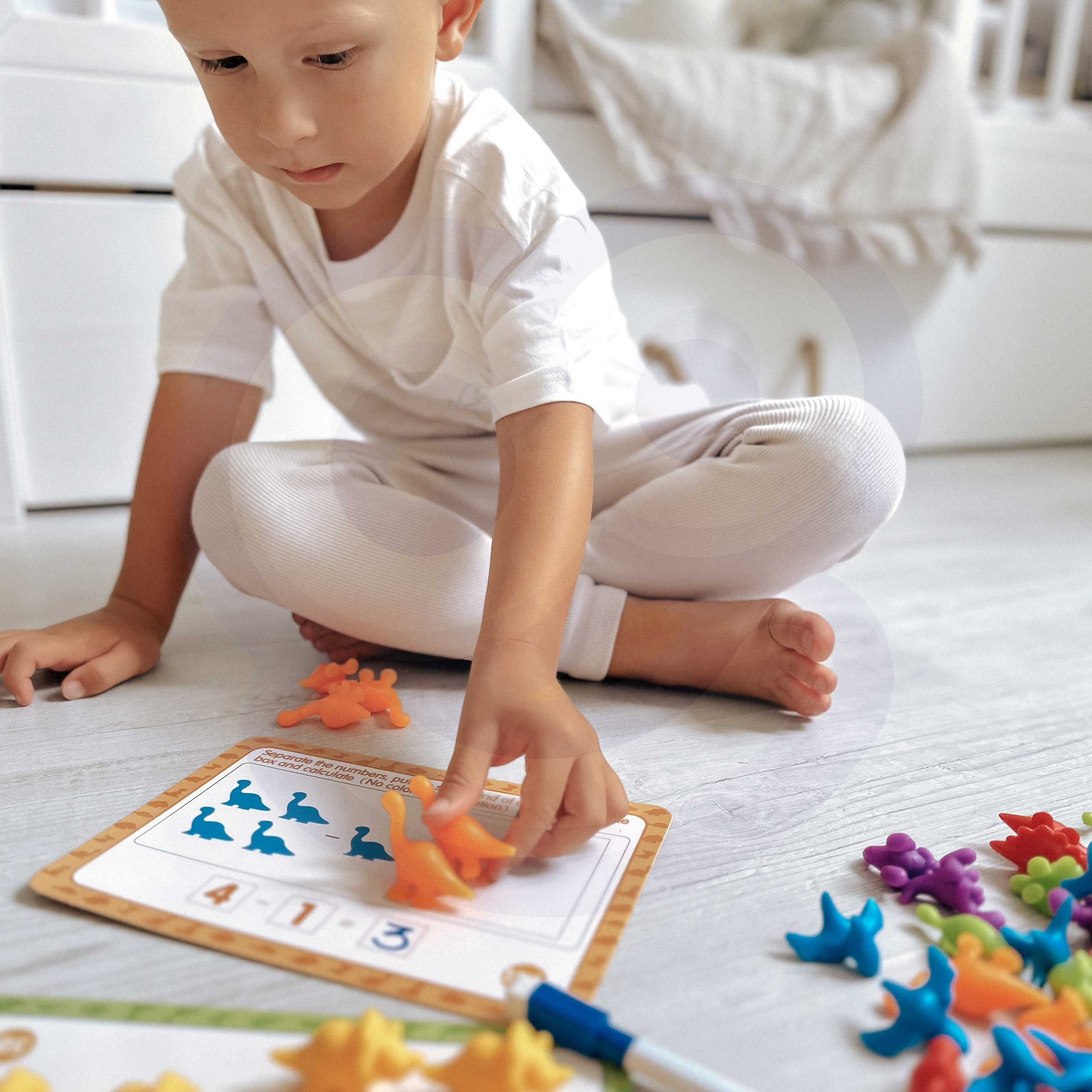 Zestaw edukacyjny nauka liczenia montessori sorter kolorów morska kraina 111 el.