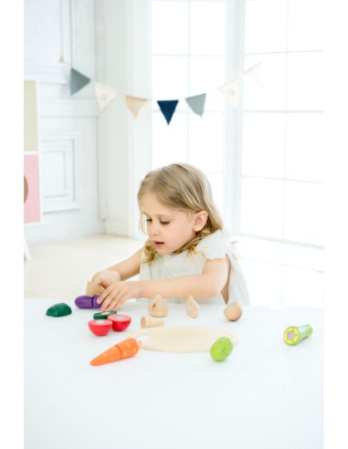 Drewniany Zestaw do Krojenia Warzyw CLASSIC WORLD