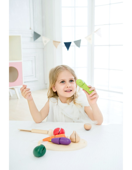 Drewniany Zestaw do Krojenia Warzyw CLASSIC WORLD