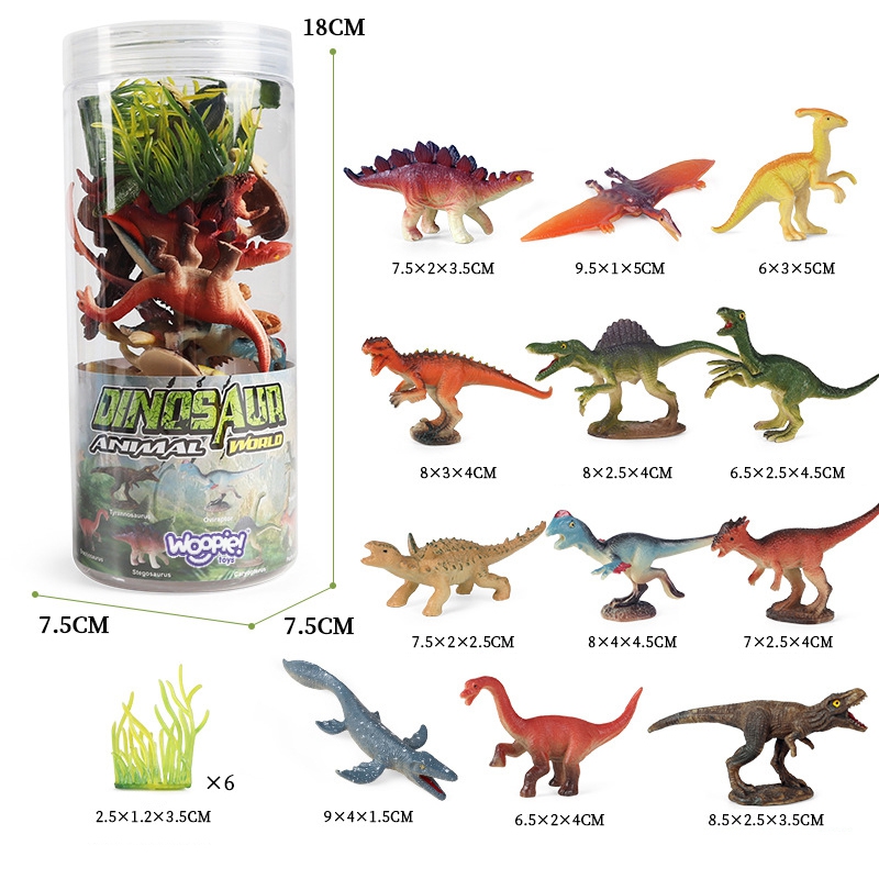 Zestaw figurki dinozaury 18 szt. - wersja 1