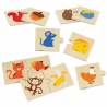 VIGA Wooden Puzzle Feed the Animal What Animals Eat Puzzle