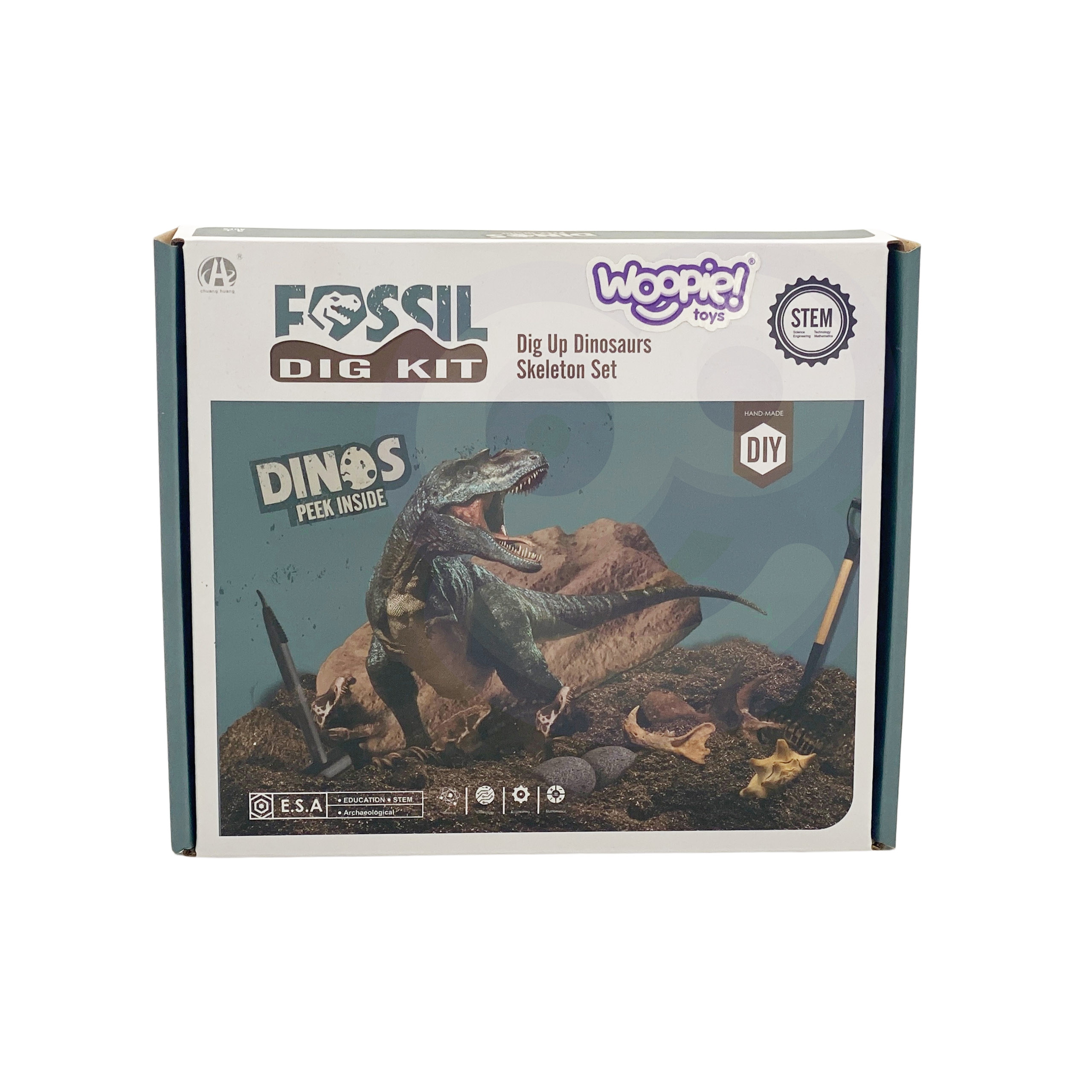Wykopalisko 6w1 dinozaur szkielet mały archeolog 6 szt.