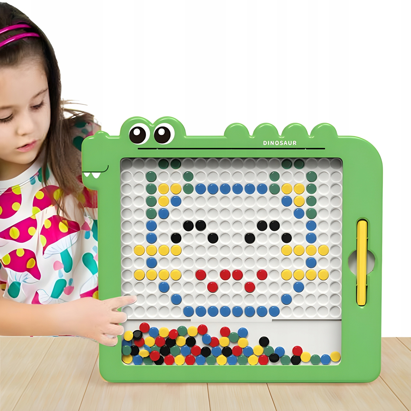 Tablica magnetyczna dla dzieci montessori magpad dinozaur
