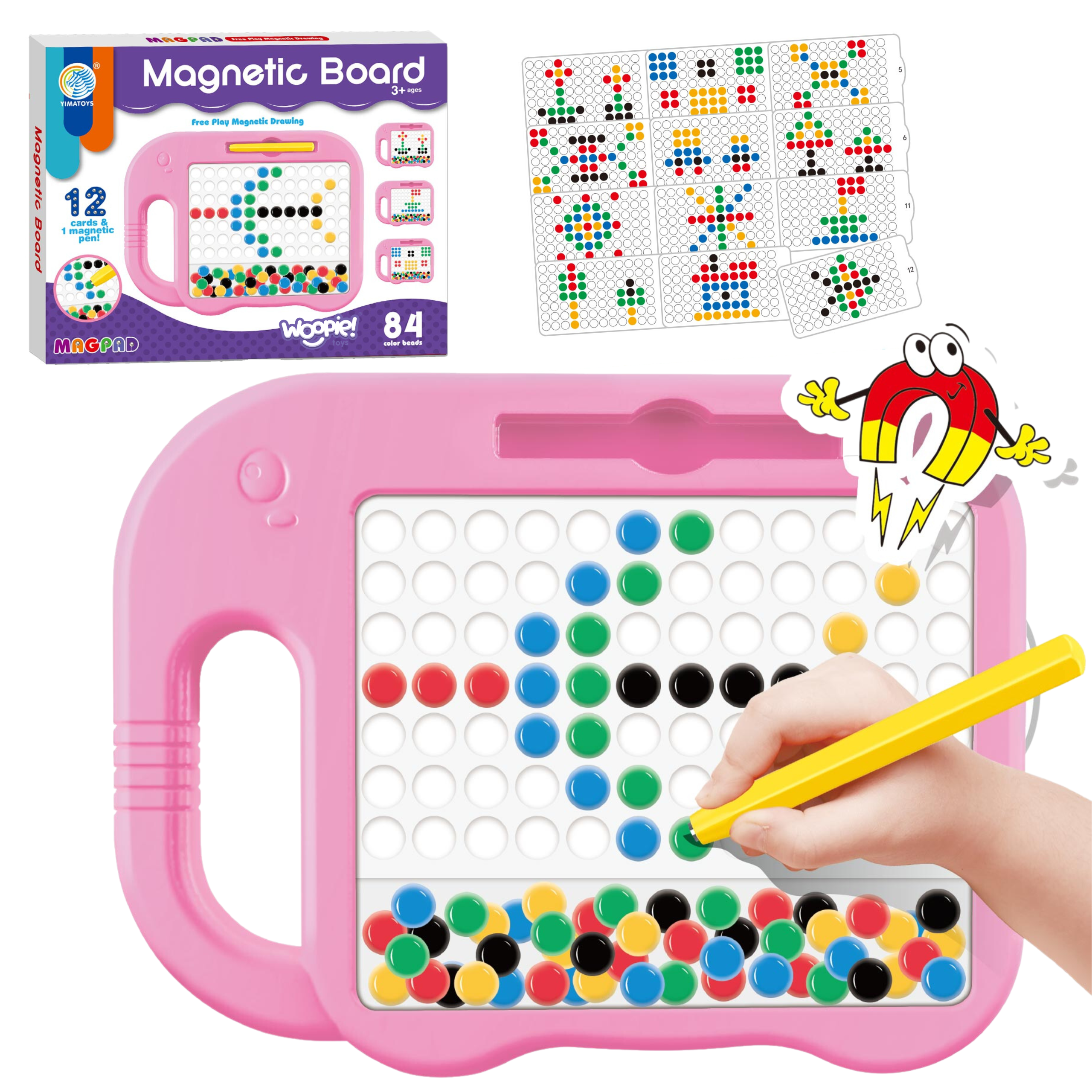 Tablica magnetyczna dla dzieci montessori magpad słonik