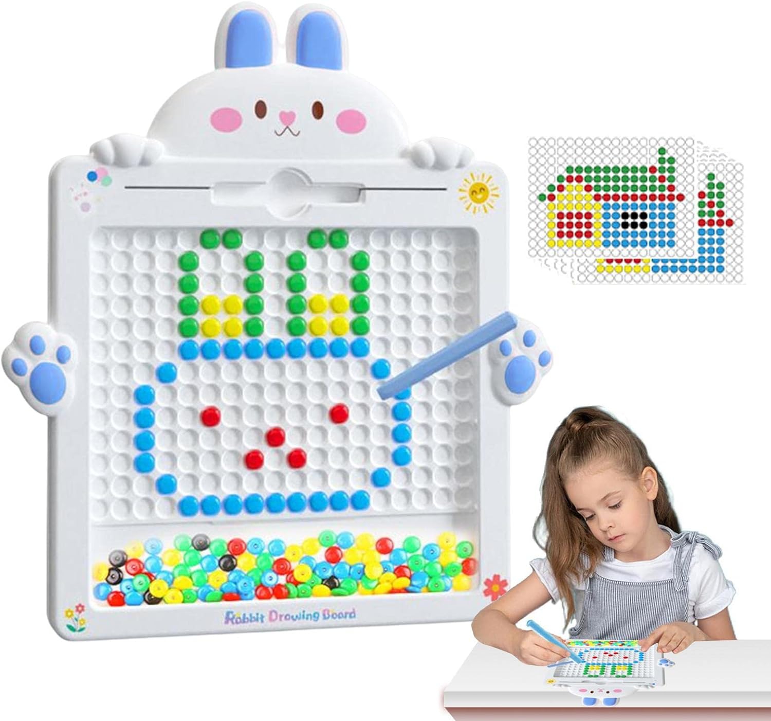 Tablica magnetyczna dla dzieci montessori magpad królik