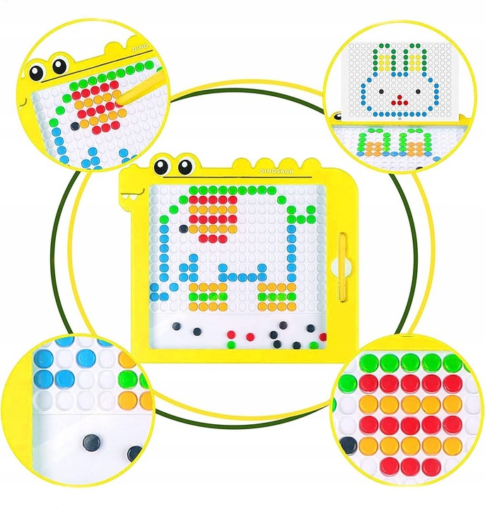 Tablica magnetyczna dla dzieci montessori magpad dinozaur