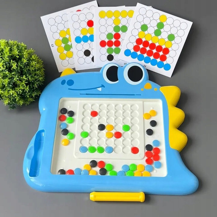 WOOPIE Tablica Magnetyczna dla Dzieci Montessori MagPad Dinozaur