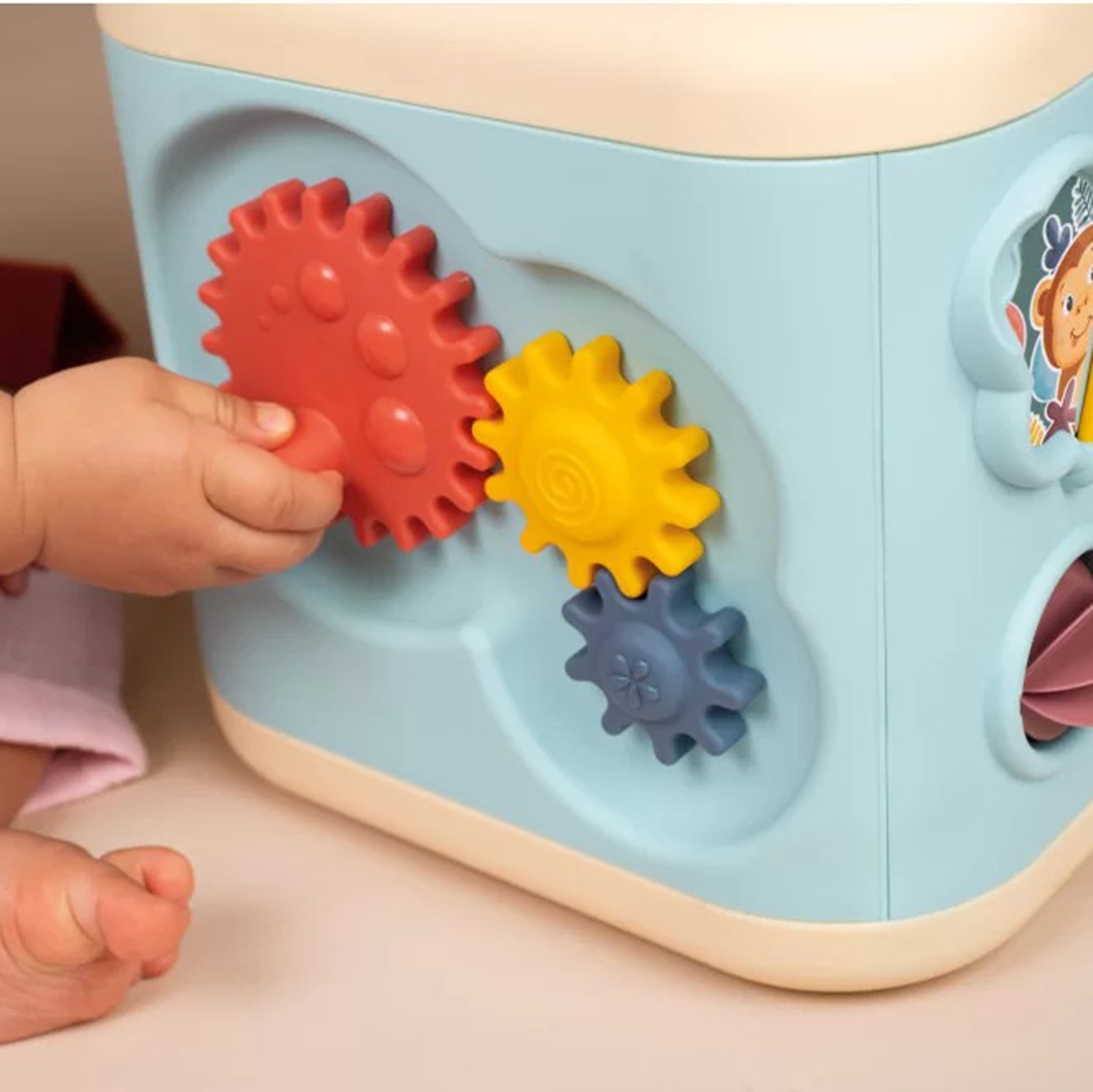 Little sensoryczna kostka aktywności dla dzieci sorter labirynt 13w1