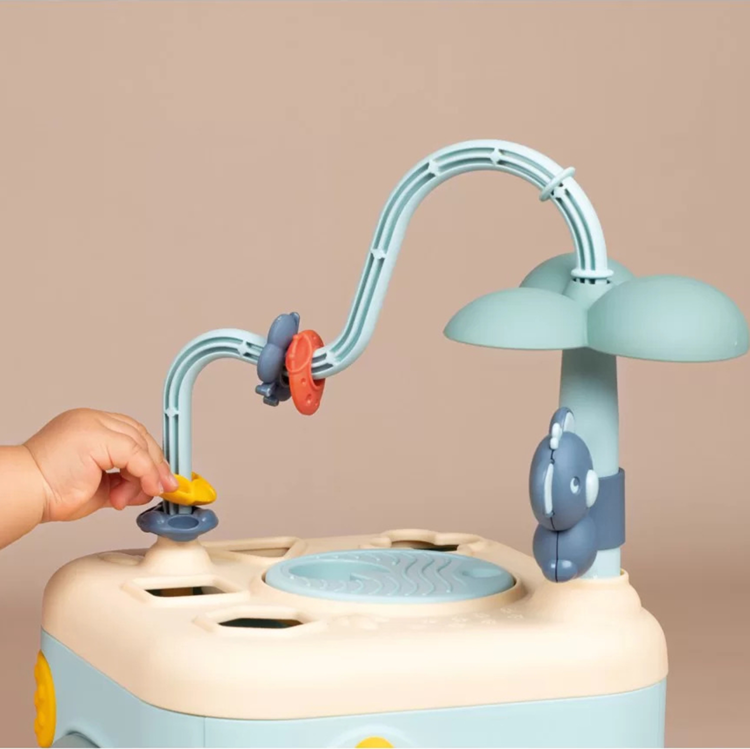 Little sensoryczna kostka aktywności dla dzieci sorter labirynt 13w1