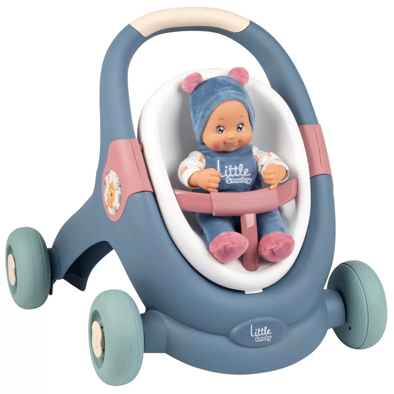 Little chodzik pchacz 3w1 wózek dla dzieci + lalka bobas