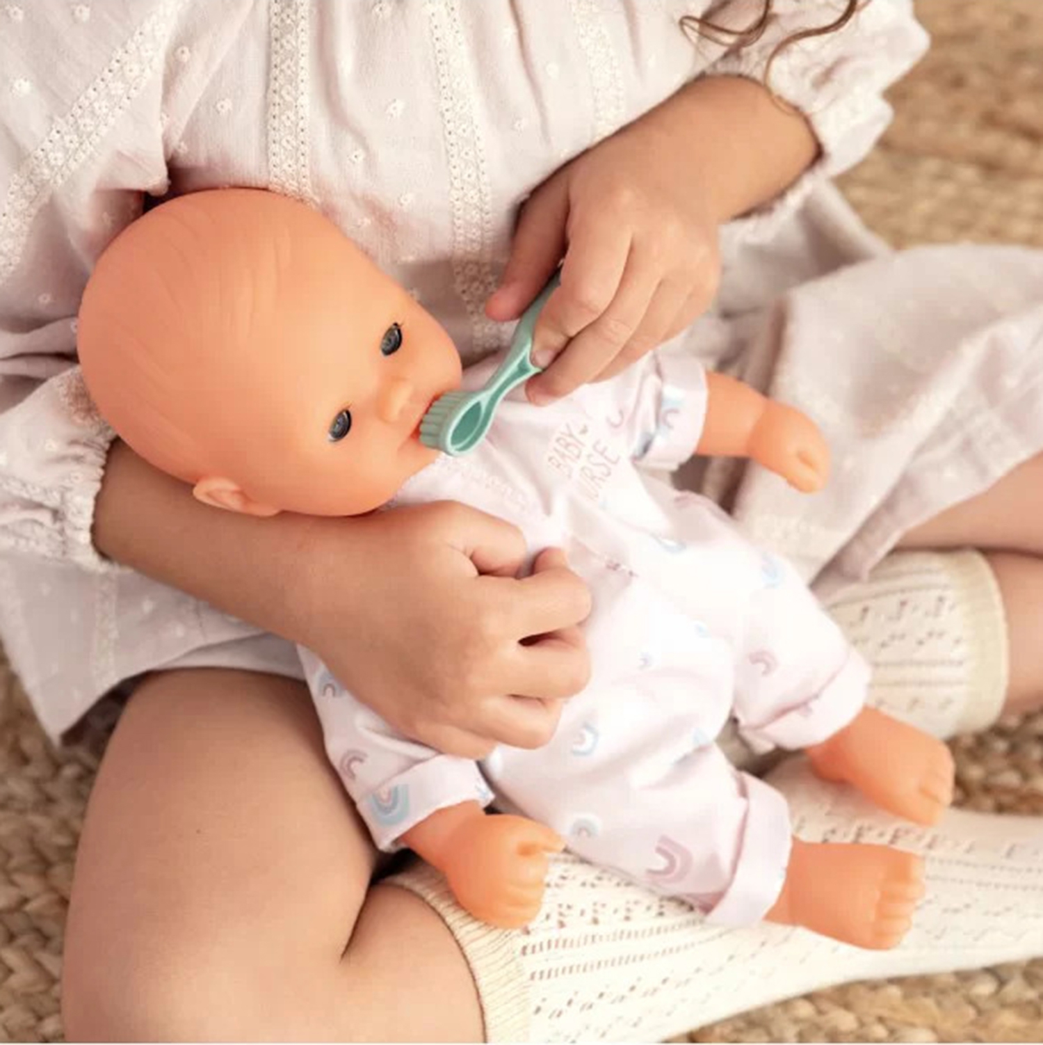 Baby nurse dwustronna toaleta łazienka dla lalki z akcesoriami