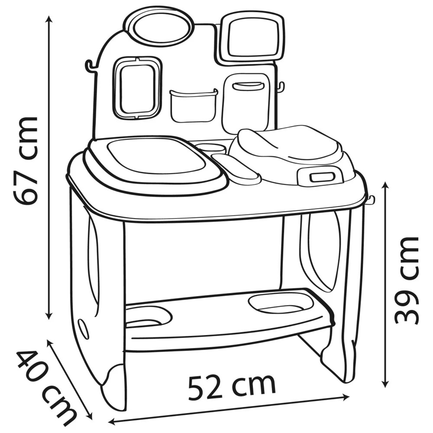 Baby care centrum medyczne opieki dla lalek z elektronicznym tabletem + 24 akc.