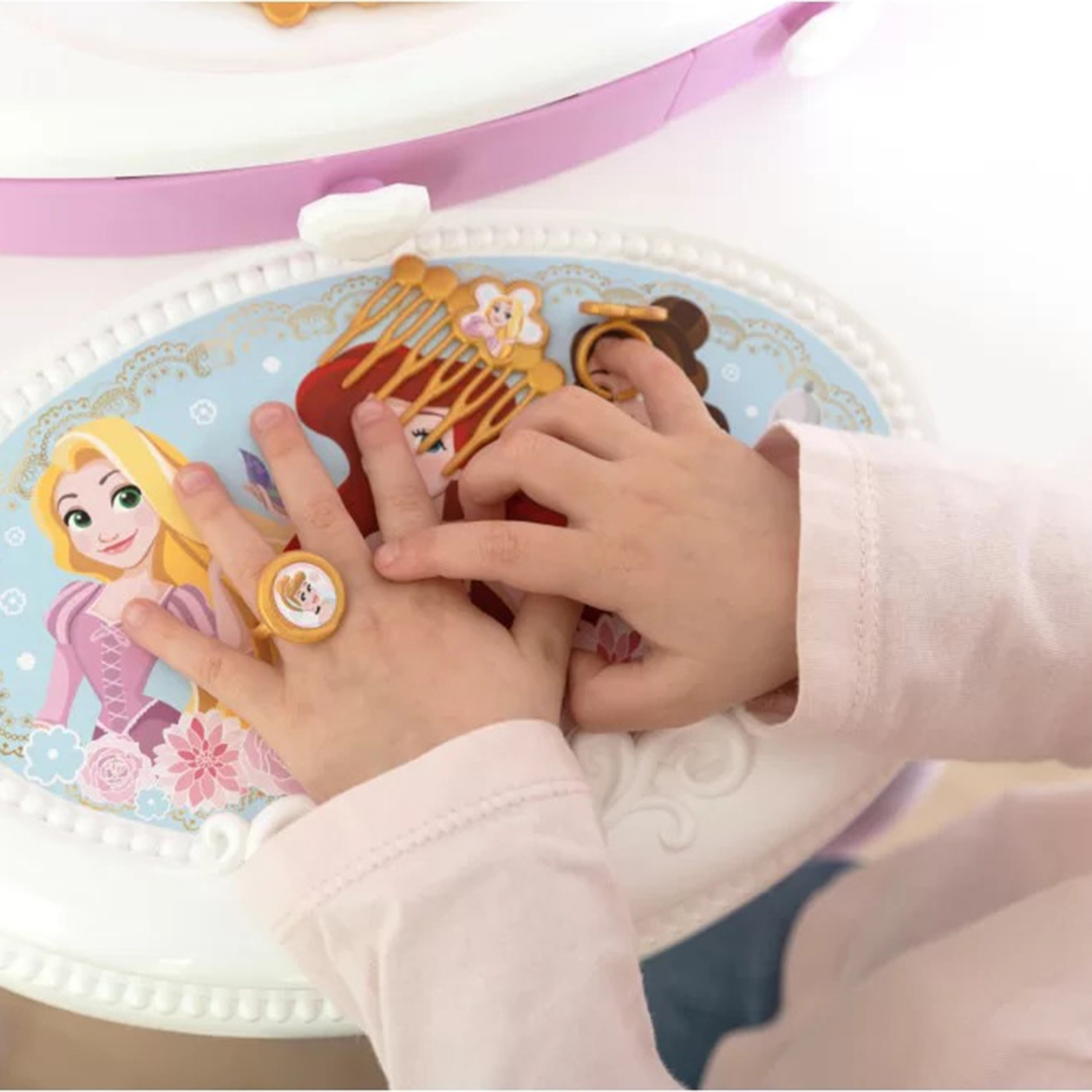 Disney princess toaletka 2w1 + 10 akcesoriów
