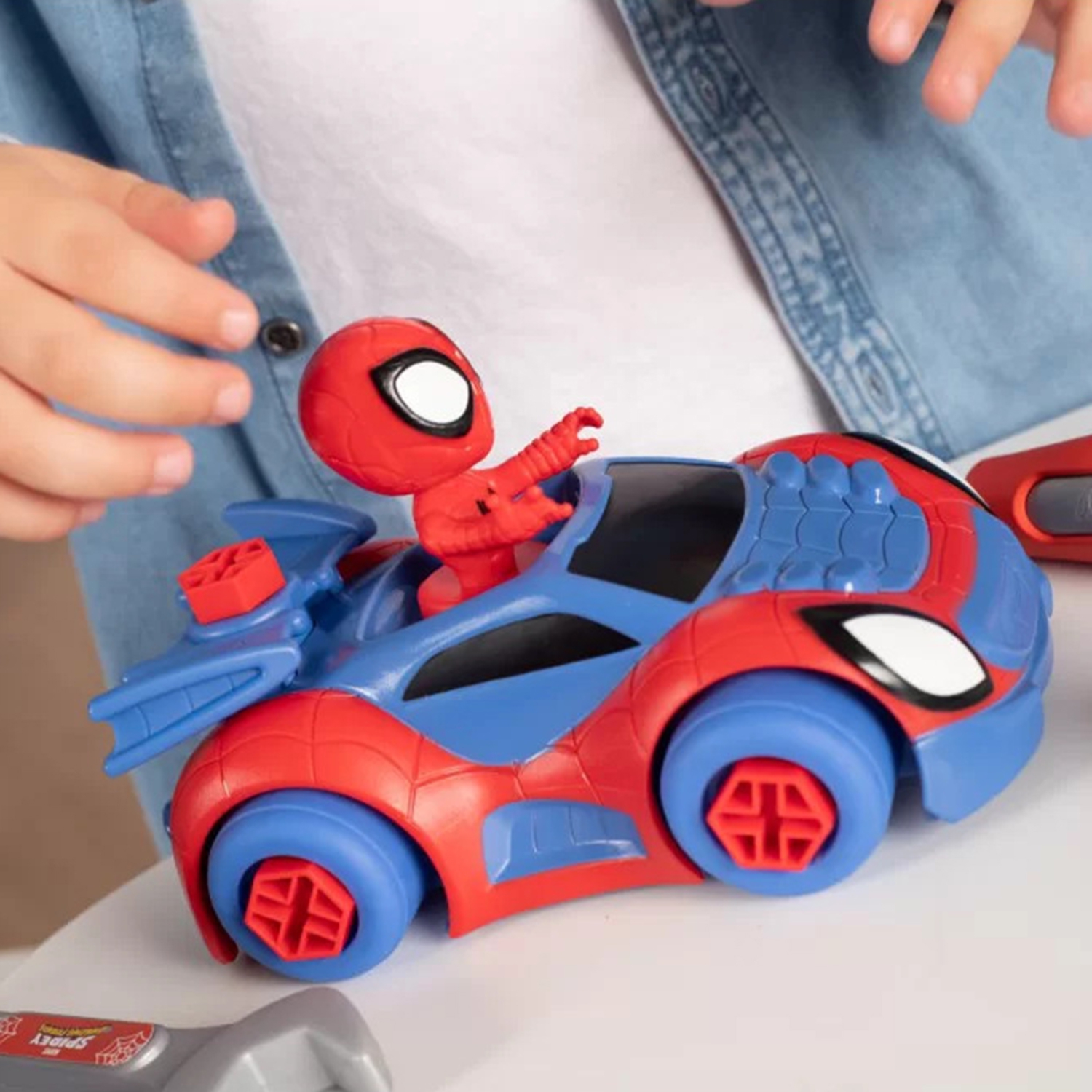 Walizka z narzędziami spidey samochód do skręcania
