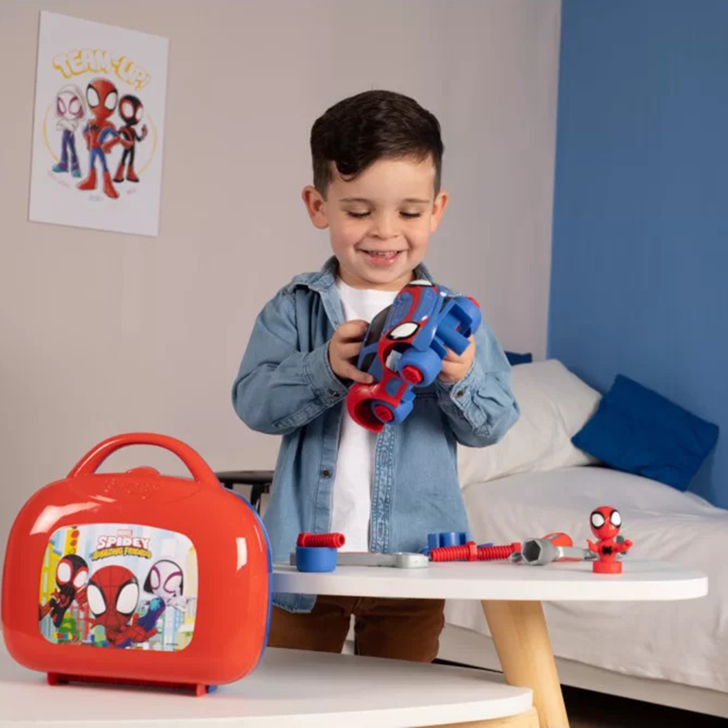 Walizka z narzędziami spidey samochód do skręcania