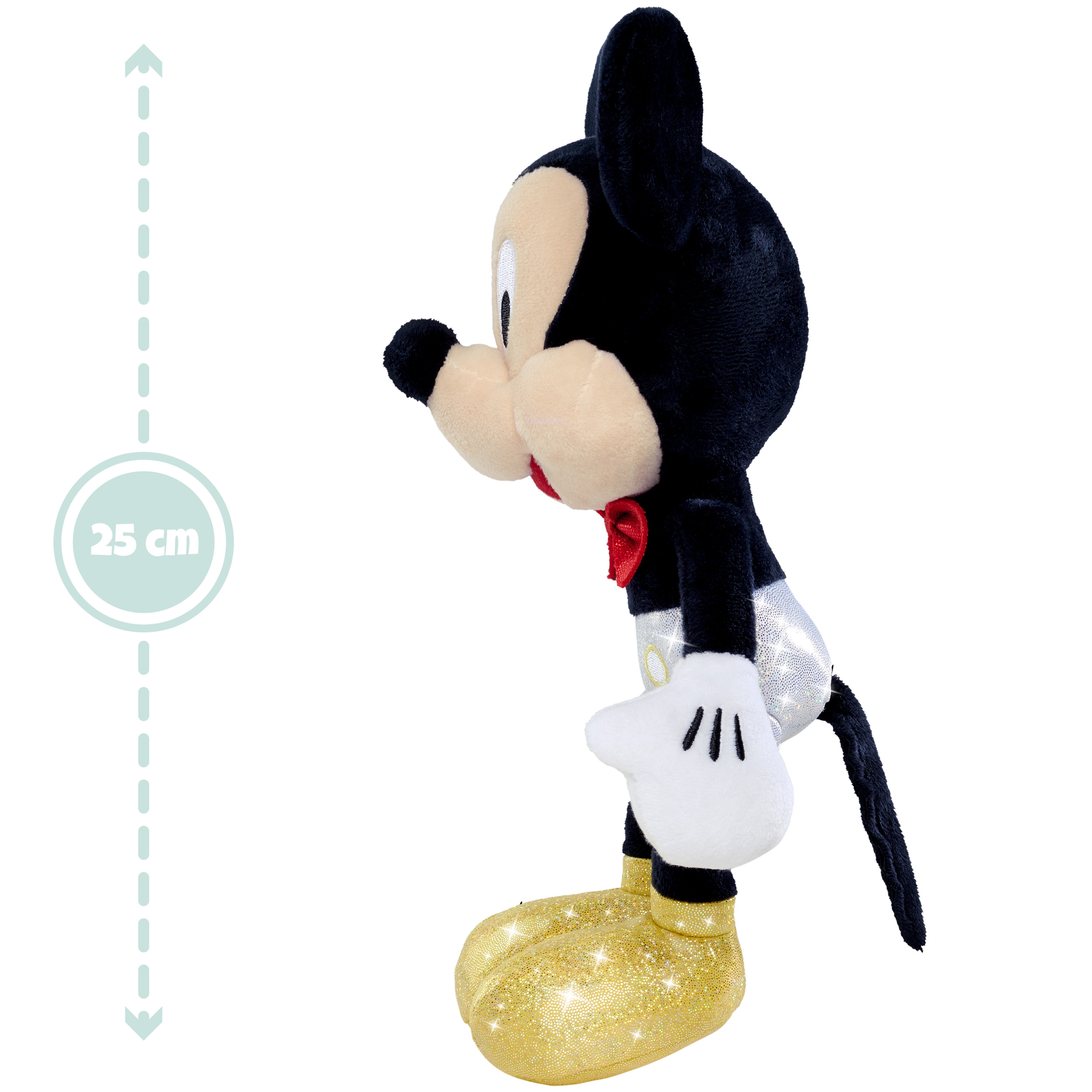 Disney błyszcząca maskotka myszka mickey 25cm przytulanka