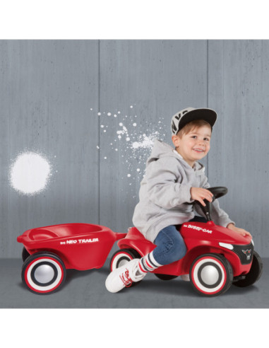 BIG Przyczepka do jeździka New Bobby Car czerwona