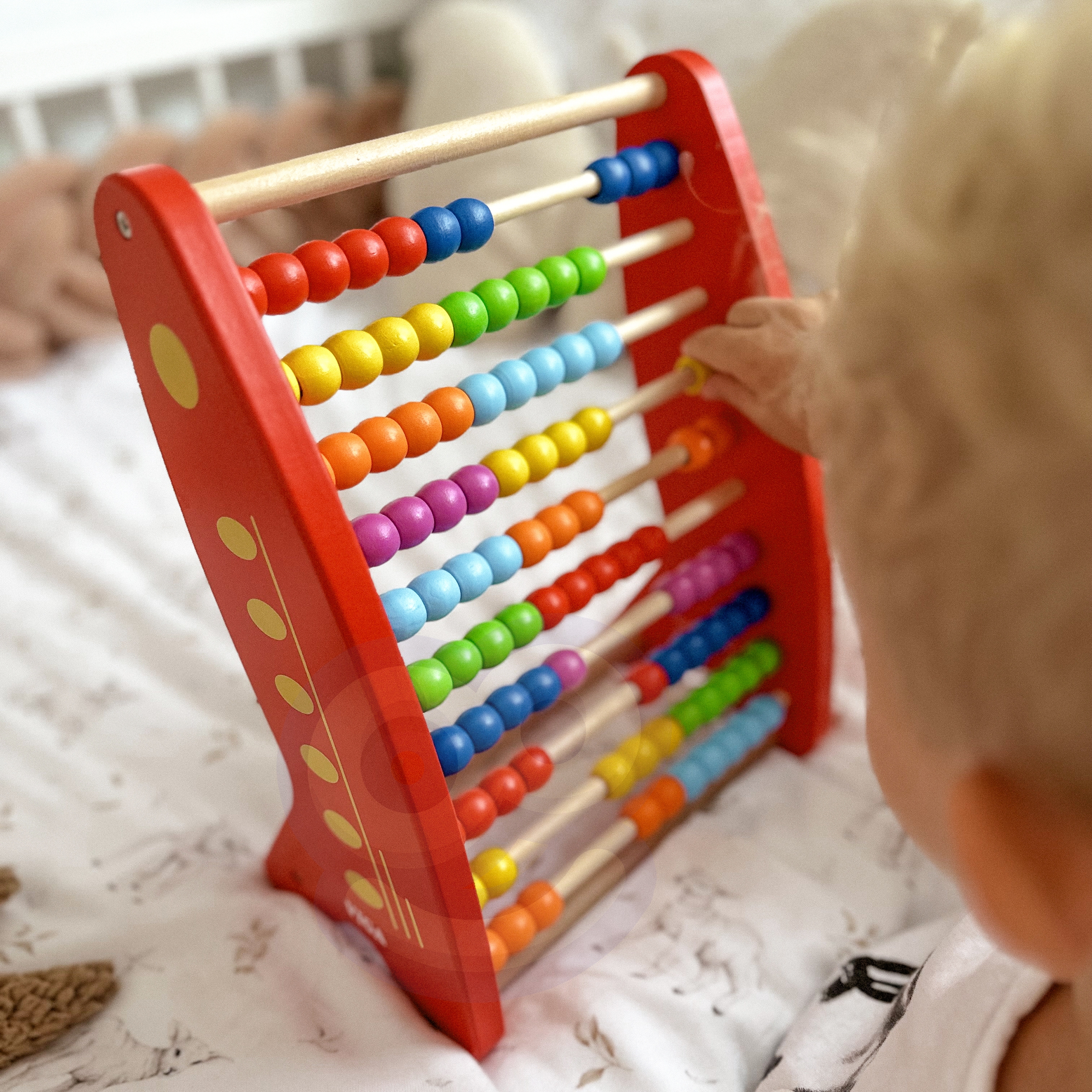 Drewniane liczydło edukacyjne