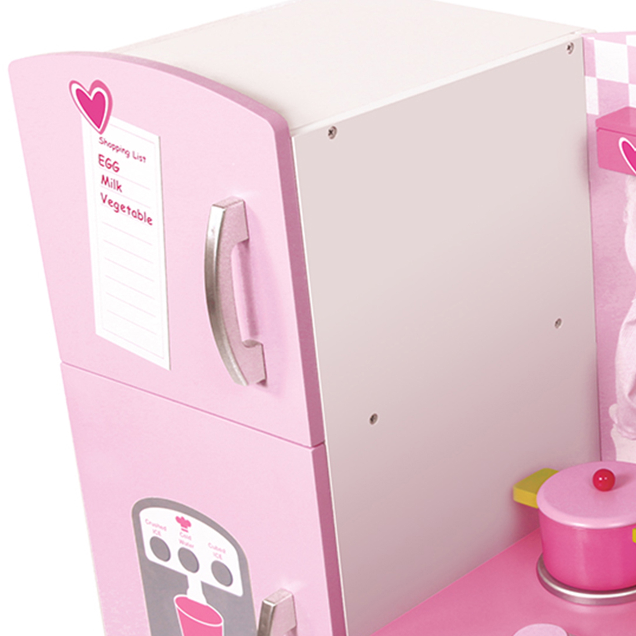 Duża drewniana kuchnia dla dzieci vintage pink xxl