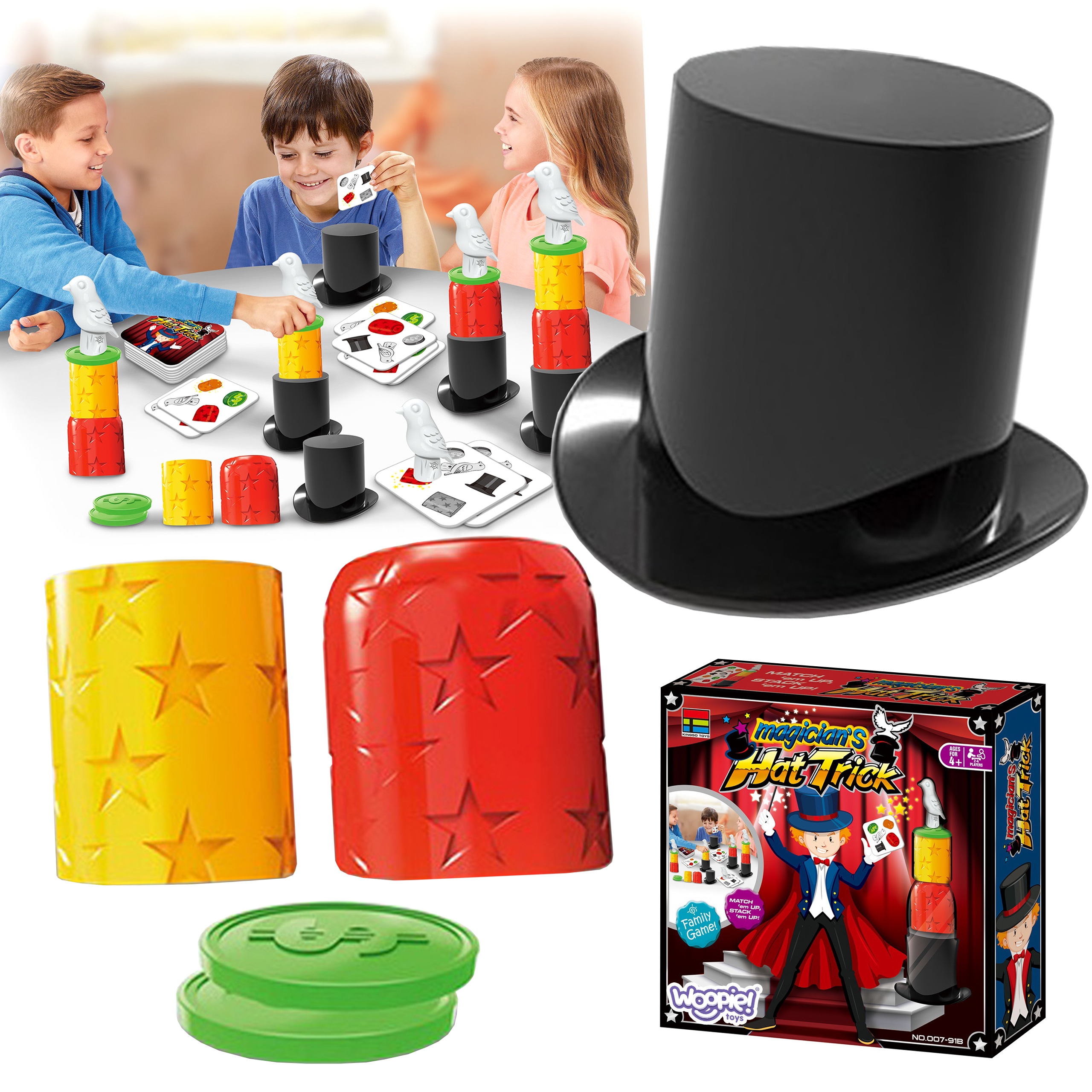 Gra sztuczki magiczne z kapeluszem mały magik 4+