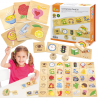 VIGA Educational Learning Puzzle Sort Senses 37 pcs. Montessori