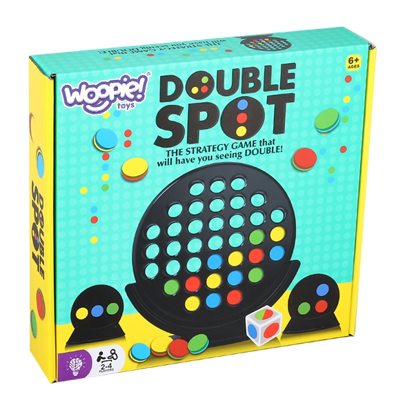 Gra strategiczna planszowa 3 w linii kropi double spot 6+