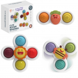 WOOPIE BABY Spiner 3w1 Zabawka Sensoryczna Edukacyjna - 4 szt.