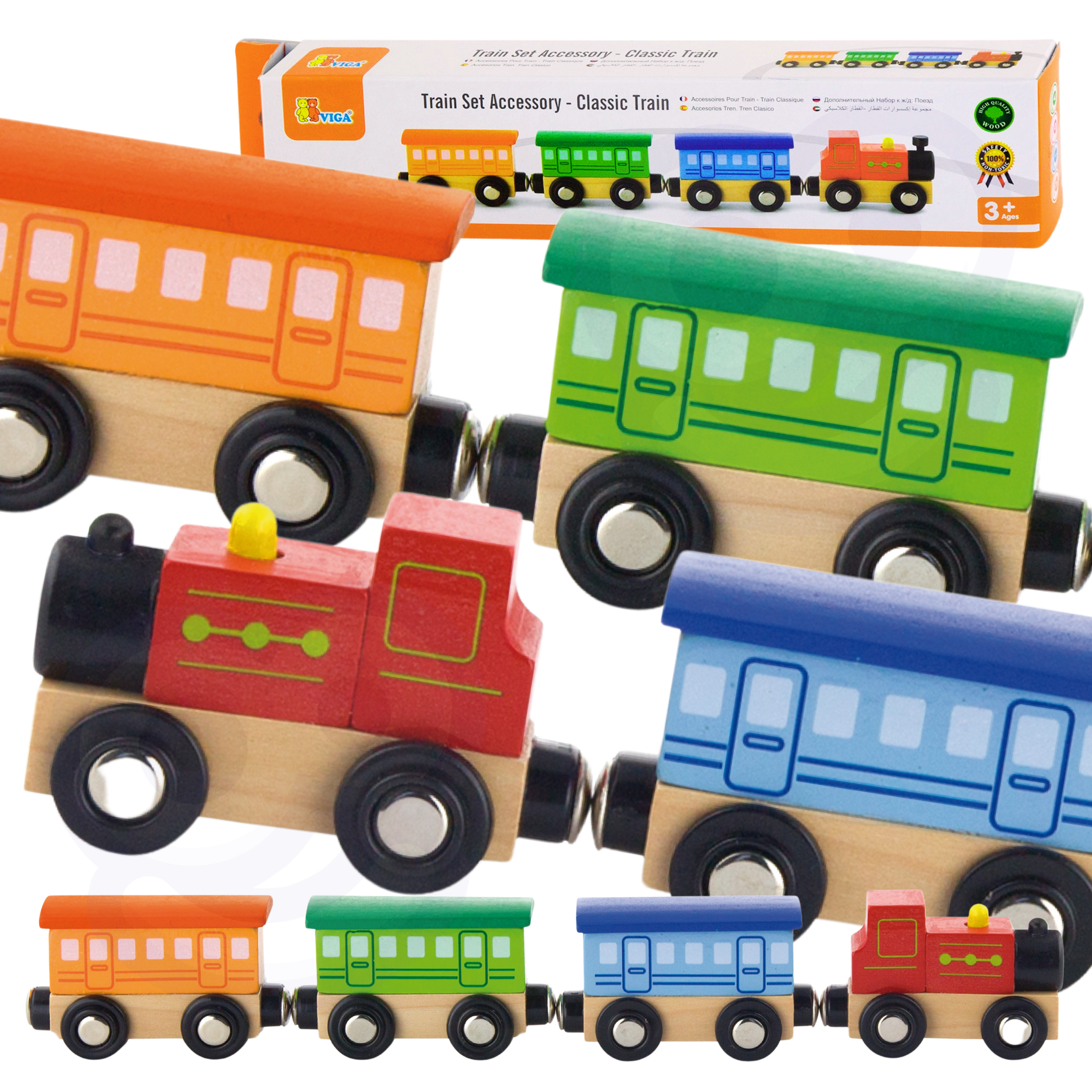 🚂 Klasyczny drewniany pociąg