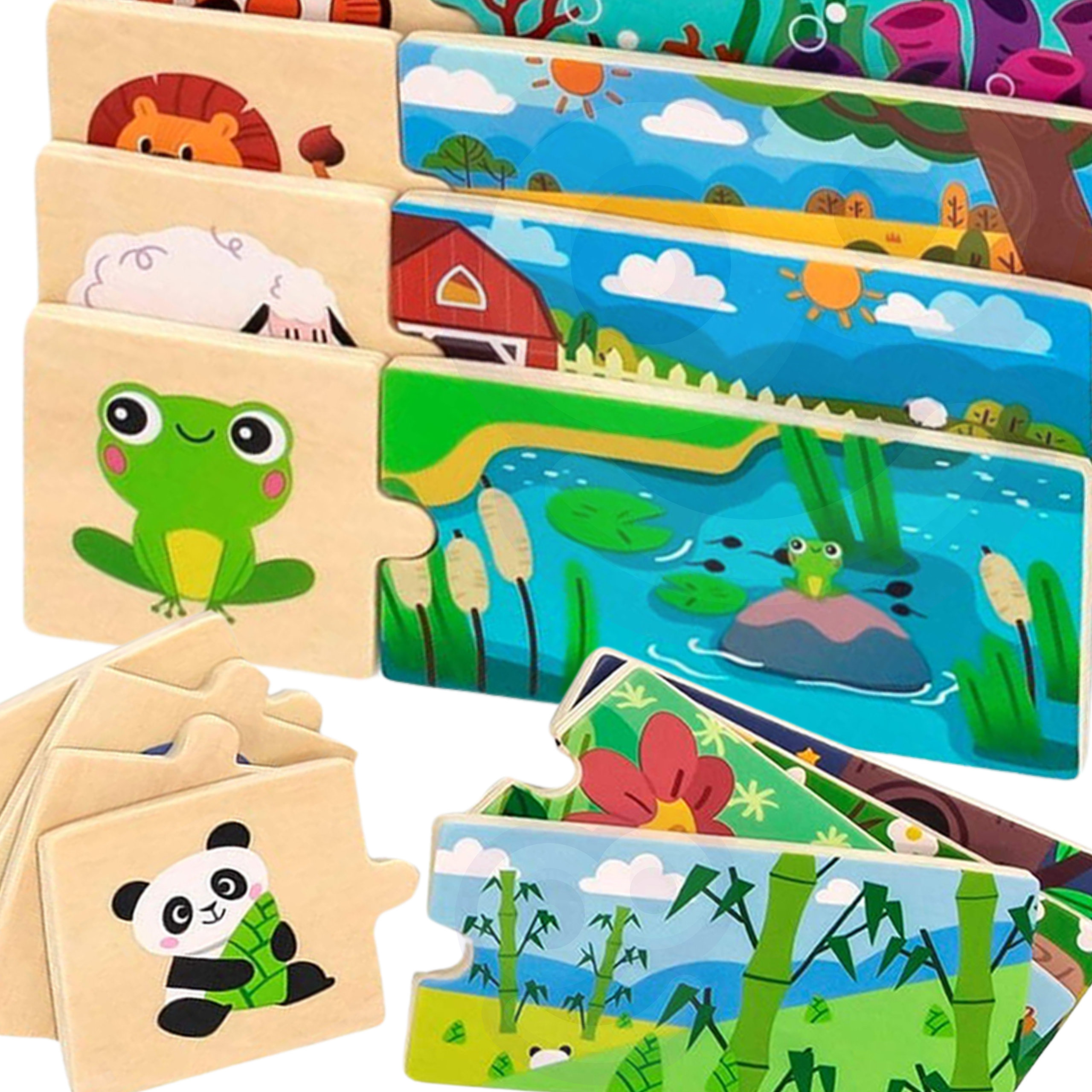 Puzzle logiczne ze zwierzętami układanka