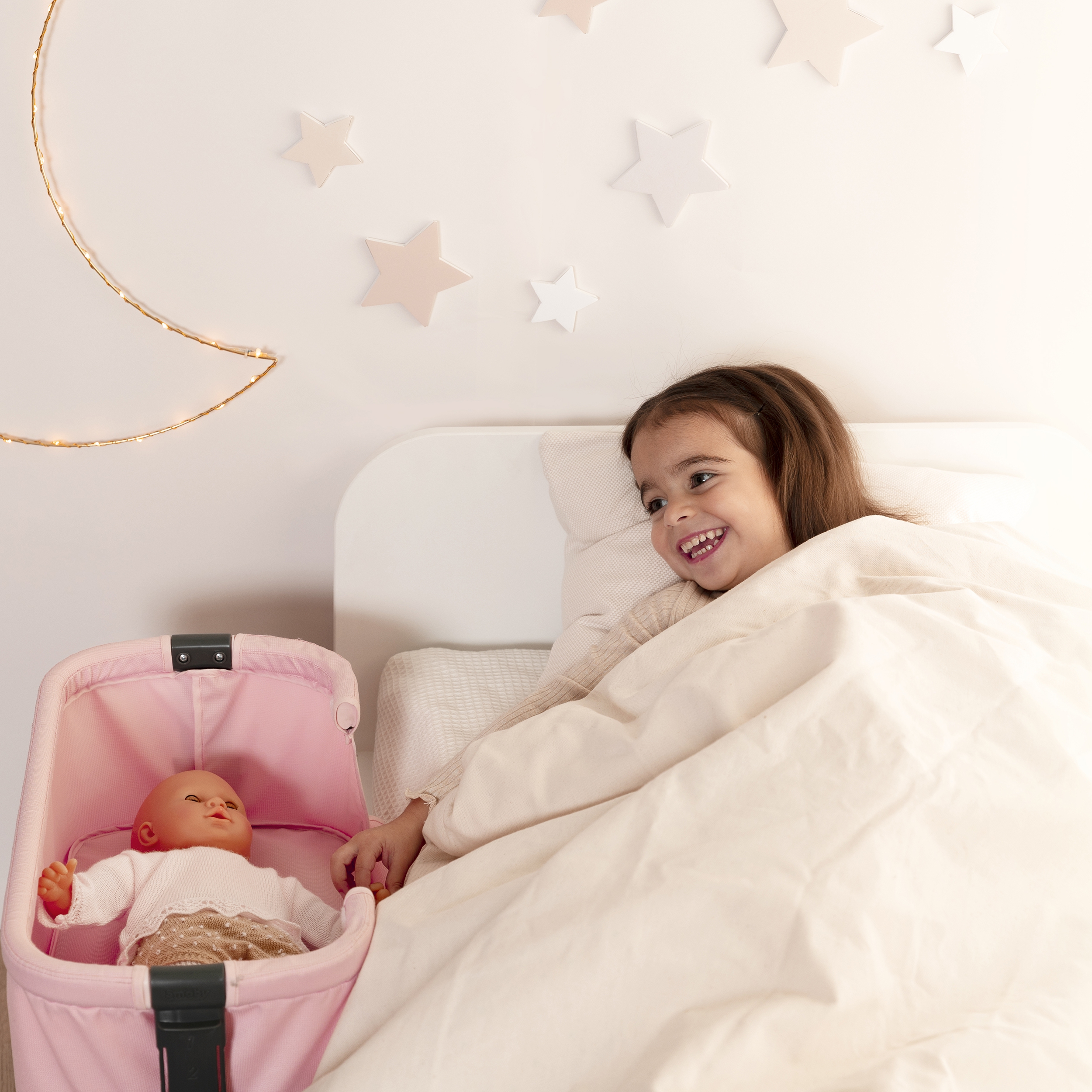 Łóżeczko maxi-cosi quinny dla lalek 38 cm ze schowkiem i regulacją wysokości