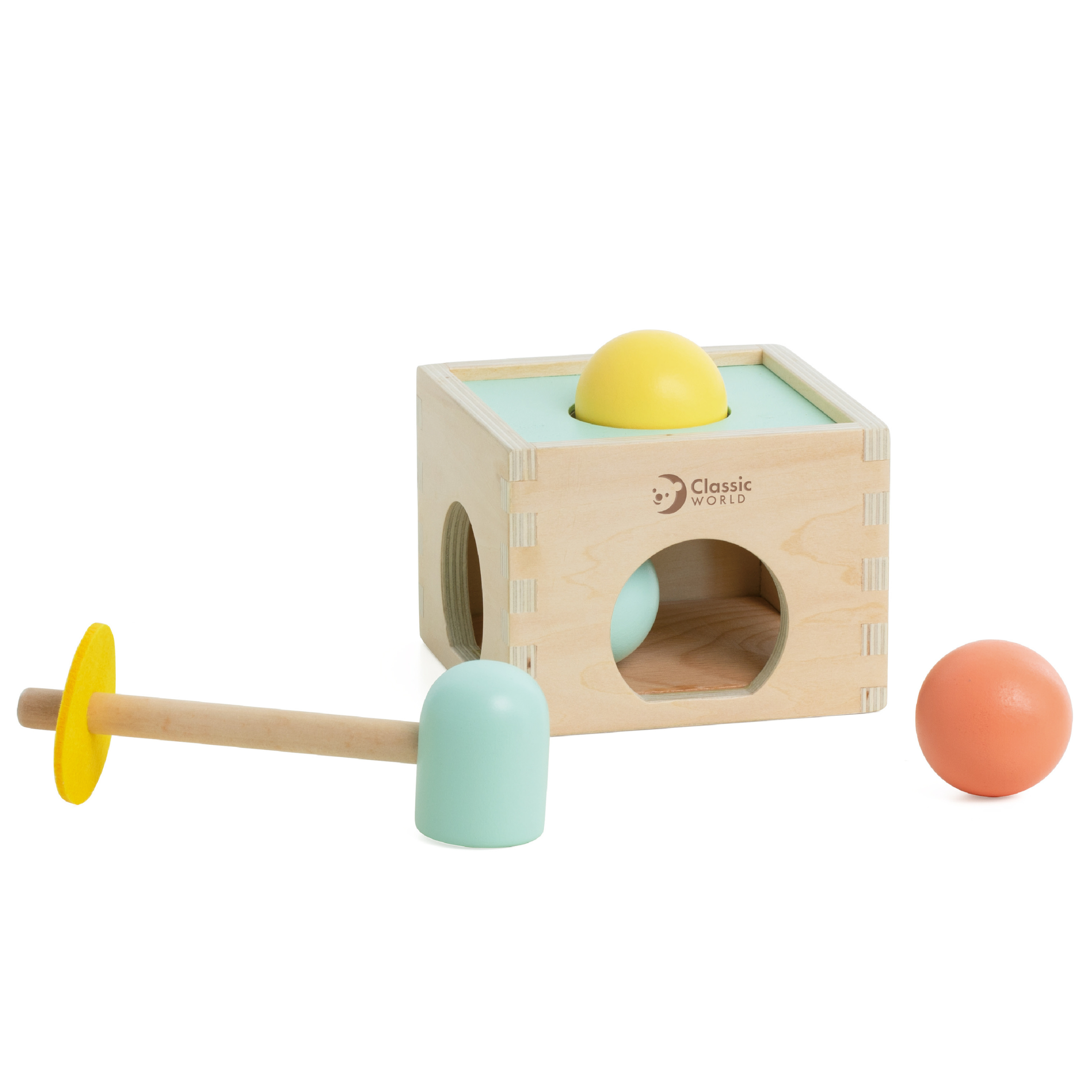 Pastelowy zestaw edukacyjny dla dzieci box od 6 do 12 miesiąca
