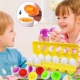 WOOPIE Układanka Jajka Montessori - Dopasuj Kształty i Kolory