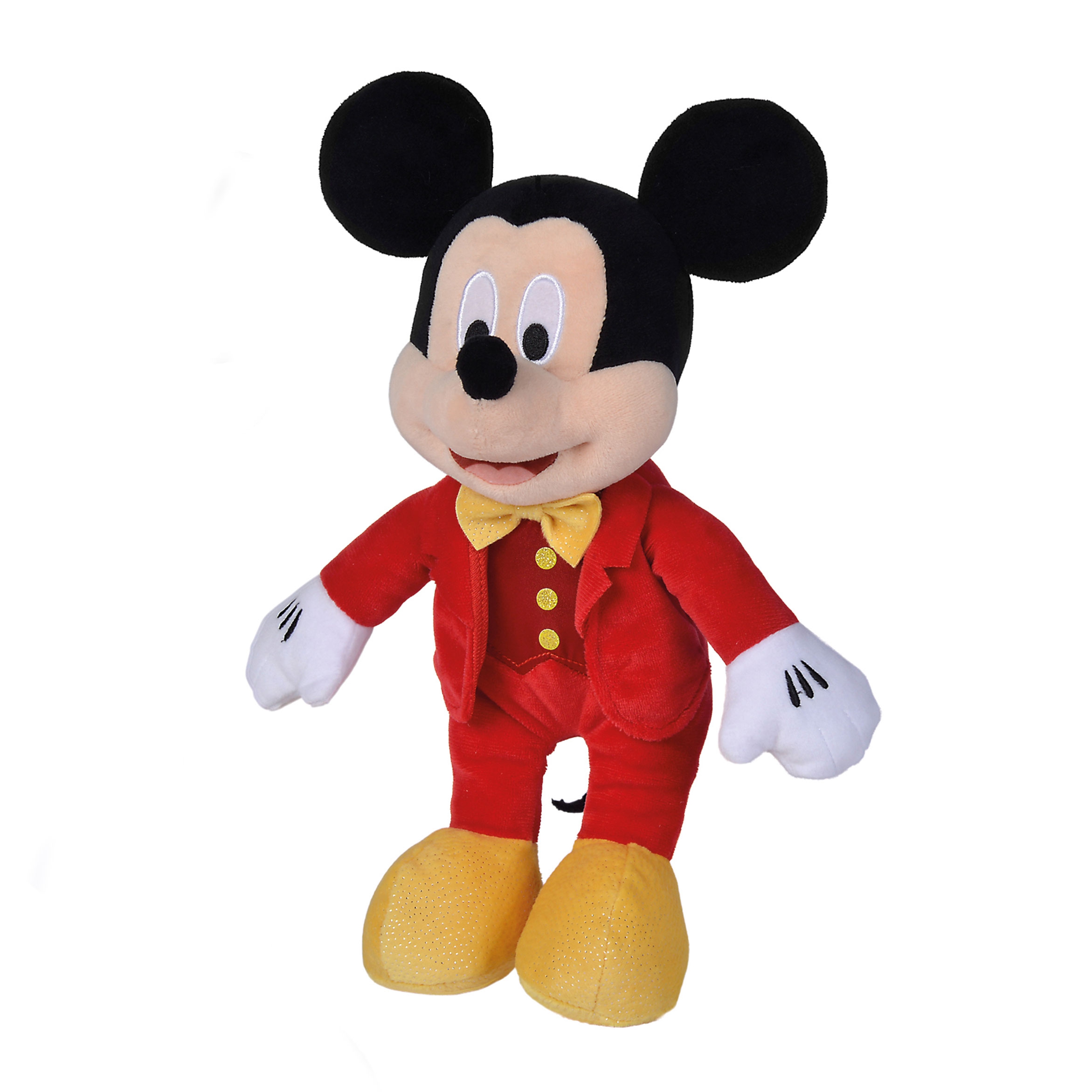 SIMBA DISNEY Maskotka Myszka Mickey w połyskującym czerwonym smokingu 25cm