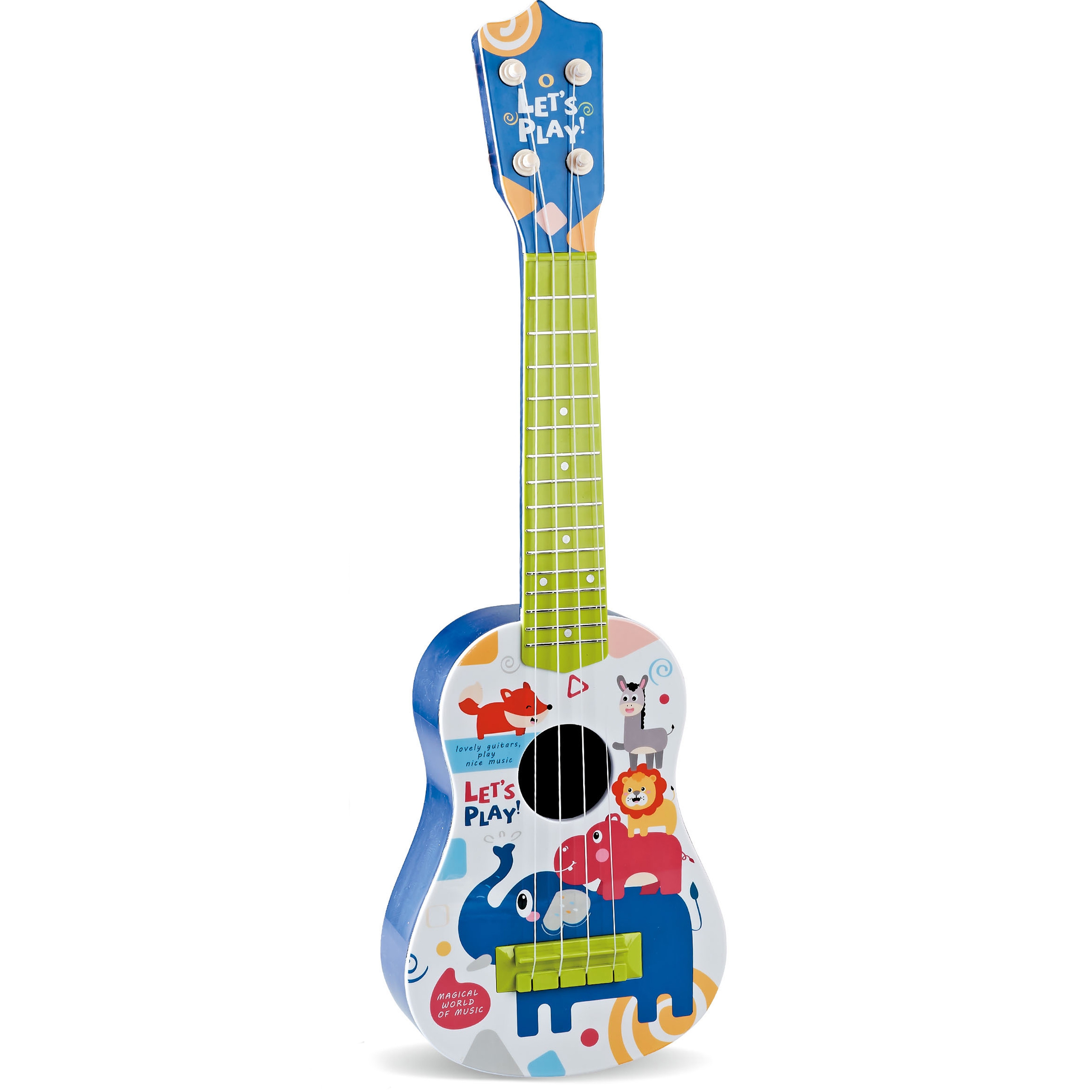 WOOPIE Gitara Klasyczna dla Dzieci Niebieska 57cm