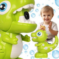 WOOPIE Dinosaur Soap Bubble Machine for Kids