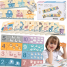 VIGA PolarB Montessori Wooden Number Puzzle Numbers
