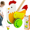 Viga Toys Wooden Educational Pusher Chicken