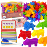 WOOPIE Educational Set Learning to Count Sorting Colors Animals 84 psc.