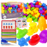 WOOPIE Educational Set Learning Counting Sorting Colors Vehicles 84 psc.