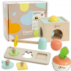 CLASSIC WORLD Pastelowy Zestaw Edukacyjny dla Dzieci Box od 6 do 12 miesiąca